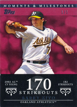 BARRY ZITO  Oakland Athletics 2002 Away Majestic Throwback Baseball Jersey